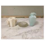 Vintage glassware set with horse head design
