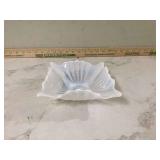 Vintage opalescent glass dish
