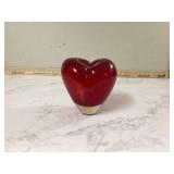 Vintage Murano heavy heart vase Savati collection