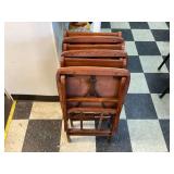 Four folding chairs by Ermet Products included in the Trump Bridge set