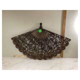 Oversized hanging copper fan