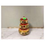 Set of stackable canisters by Pier One