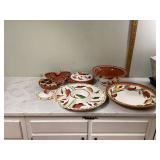 Handcrafted pottery serveware from Santiago