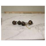Vintage heavy brass sleighbells