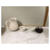 VERANDA PITCHER & SERVING BOWLS - GLASS