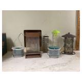 ASSORTED BIRD FEEDERS