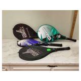 4 TENNIS RACKETS