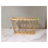 WOODEN MAGAZINE RACK - HOUSEHOLD MISC