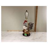 21 INCH ROOSTER LAMP NEW - HOME DECOR