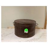 Old metal container