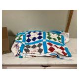 HAND STITCHED QUILT - HOUSEHOLD MISC
