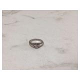 Sterling ring pink stone