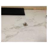 Sterling silver ring brown stone