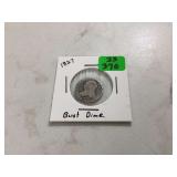 1827 BUST DIME - COINS CURRENCY