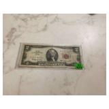 1963 $2 RED NOTE - COINS CURRENCY