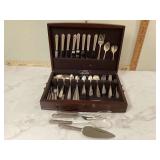 High quality silverware set in case