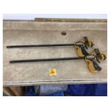 2 QUICK GRIP 24 BAR CLAMPS - TOOLS