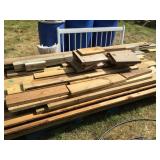 Sanded cedar boards in different sizes