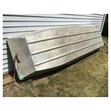 12 FLAT BOTTOM BOAT ALUMINUM