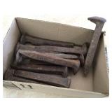 10 RAILROAD SPIKES - TOOLS