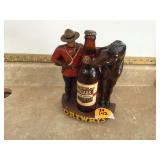 Vintage Drewrys Beer advertising piece made of chalkware