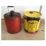 PENNZOIL 5 GAL CANS