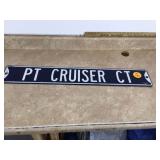 PORCELAIN PT CRUISER SIGN