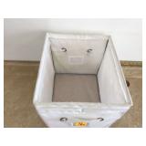2 FABRIC LAUNDRY BASKETS