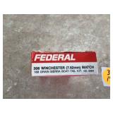 Twenty rounds of 308 Winchester ammo
