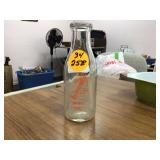 Antique Hudsonville Dairy milk bottle