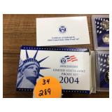2004 PROOF SET - COINS CURRENCY