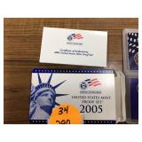 2005 PROOF SET - COINS CURRENCY