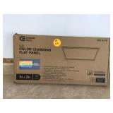 Color Changing LED Flat Panel Light - Mid Century Modern Style