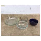 ASSTORTMENT CLEAR GLASS PYREX - GLASS