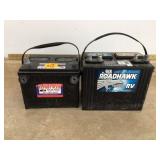 2 USED 12 VOLT BATTERY - TOOLS