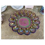2 boxes deviled egg plate bowls vases