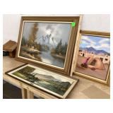 3 CANVAS PAINTINGS