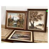 3 CANVAS PAINTINGS