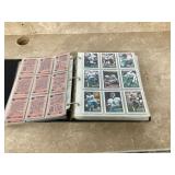 FOOTBALL CARDS IN BINDER
