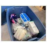 Medical supplies in tote bag