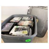 DVD’S IN TOTE - RECORDS CD DVD VHS