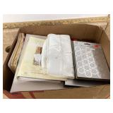Assorted framed art wedding frames albums books