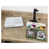 Xbox console with no cords headphone stand gaming mouse pad and