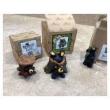 Three Bearfoots figurines boxed