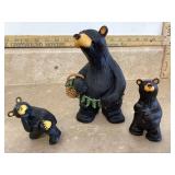 Bearfoots figurines of Boyd Woody and Pondering