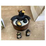 Bare naked bear figurines
