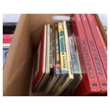 Three boxes full of books
