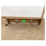 Rustic heart-shaped shelf with farmhouse charm