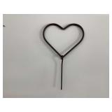 Iron dinner bell heart with ringer