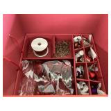 BOX OF CHRISTMAS DECORATIONS